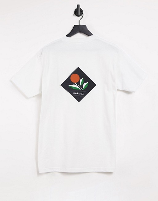 Parlez Kojo back print t-shirt in white