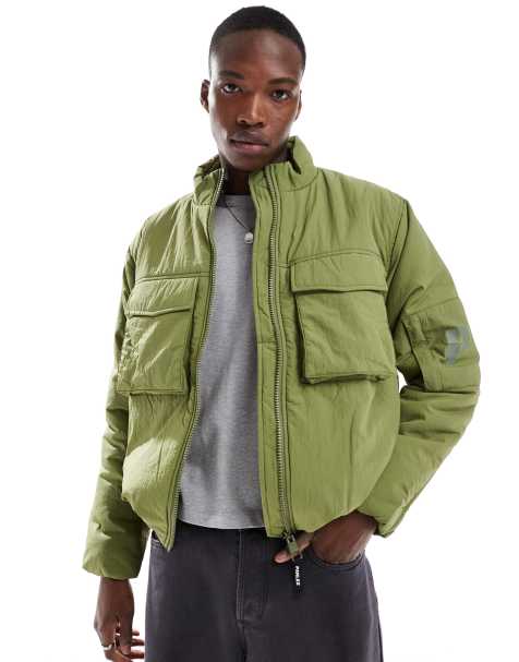 Parlez – Kurtka bomberka w stylu utility w kolorze khaki - view 1
