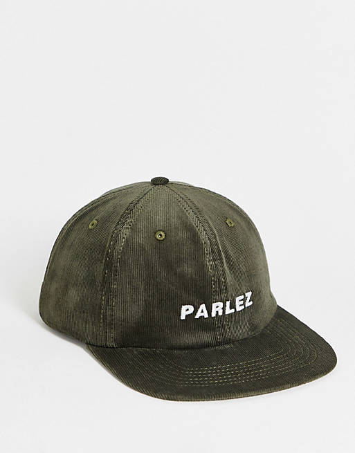  Caps & Hats/Parlez ladsun cord cap in green 
