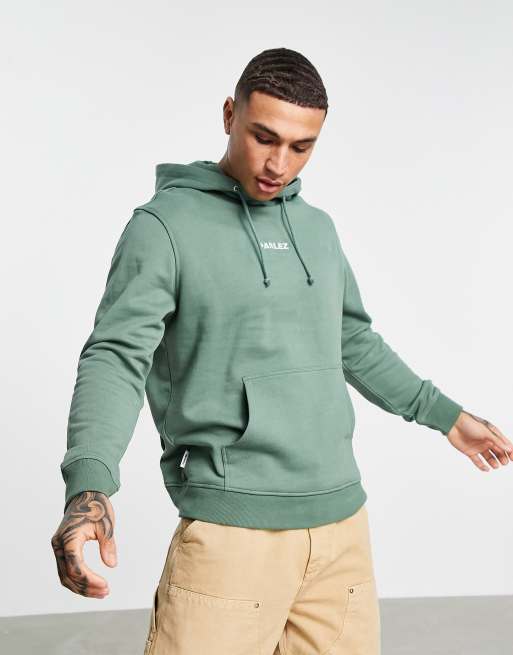 Parlez ladsun embroidered hoodie in green ASOS