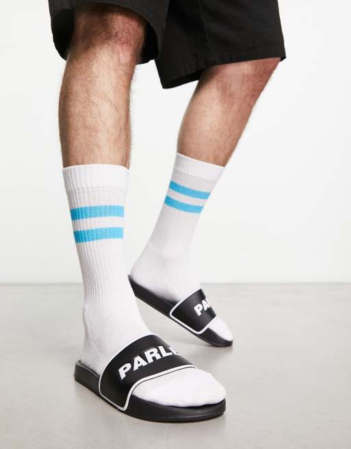 Parlez Ladsun sliders in black