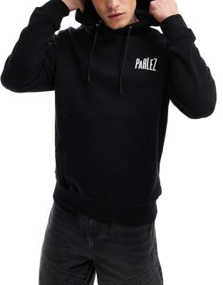 Parlez Layman Logo Hoodie In Black