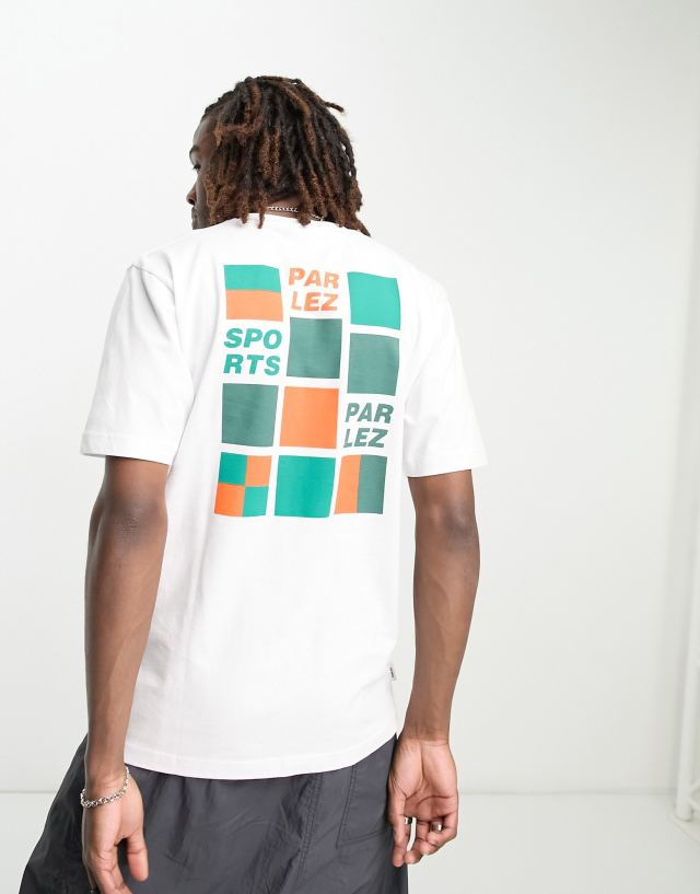 Parlez - lima t-shirt in white exclusive to asos