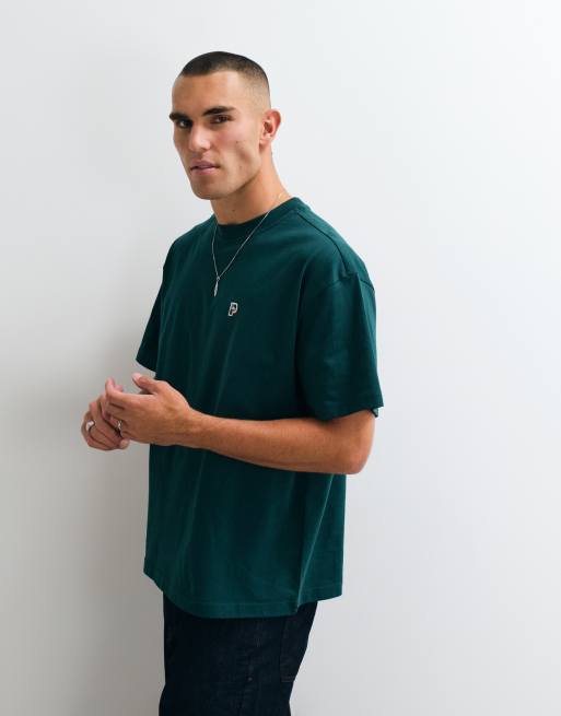 Parlez logga cedar oversized t-shirt i mörkgrön, 5 av 10
