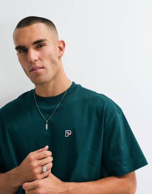 Parlez Logo Cedar Oversized T-shirt In Green