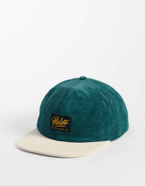 Parlez logo Chester 6 panel cap in dark green - view 1