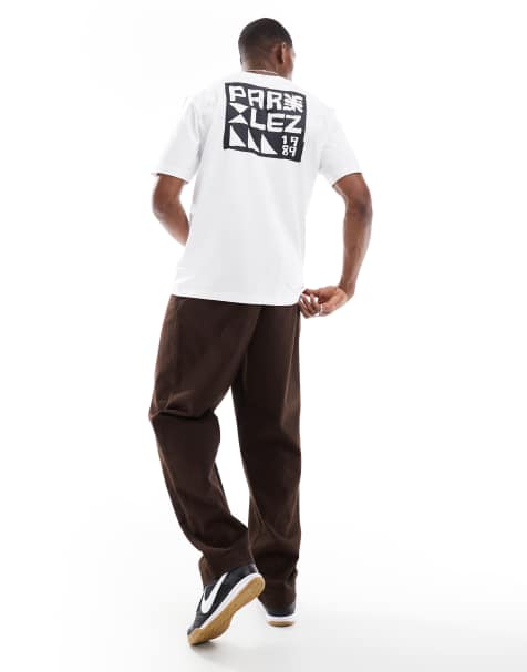 Parlez – Maran – T-Shirt in Weiß mit Logo und Rückenprint - view 1