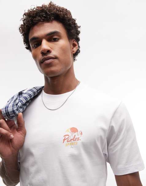 Parlez – Marion – T-Shirt in Weiß mit Grafikprint auf dem Rücken - view 1