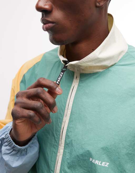 Parlez – Mehrfarbige Trainingsjacke mit Reißverschluss, Stehkragen und Farbblockdesign, 4 von 5