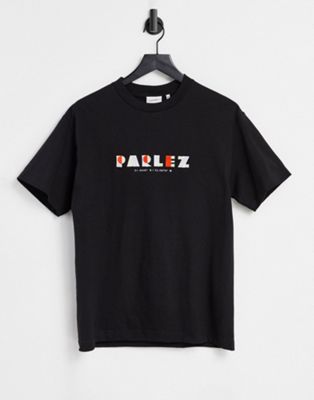 T-shirts imprimés Parlez - Ohlson - T-shirt brodé - Noir