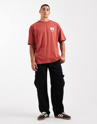 Parlez Oversized Graphic Logo T-shirt With Back Print In Multi