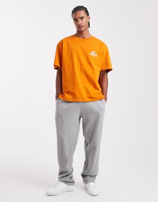 Parlez Oversized Screen Printed Graphic Logo T-shirt In Orange
