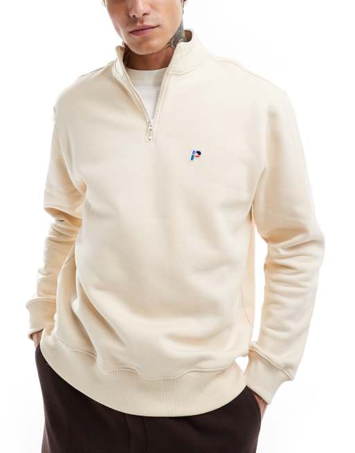Parlez - Pantego - Camicia écru con zip corta
