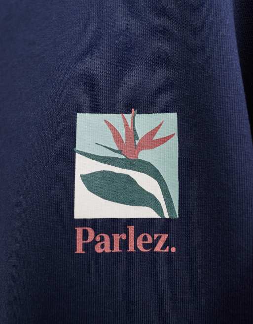 Parlez - Planter - Sweat ras de cou à logo - Bleu marine, 3 de 4