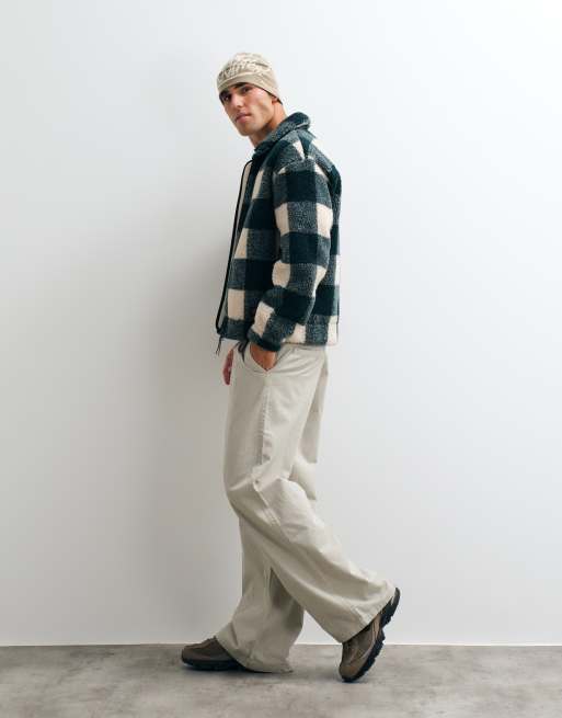 Parlez province check borg jacket in green, 4 of 5