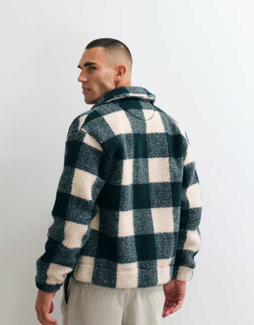 Parlez province check borg jacket in green, 5 of 5