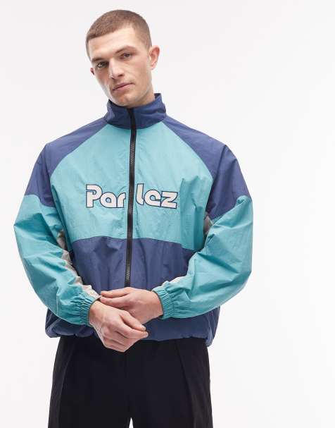Parlez rail track jacket in green