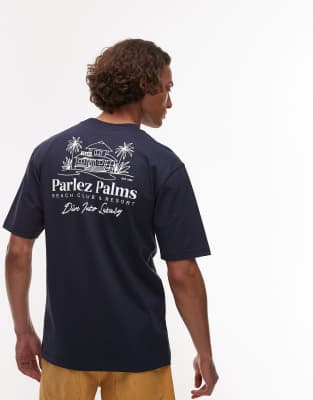 Parlez Re-treat Motif Back T-shirt