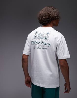 Parlez Retreat Motif Back T-shirt