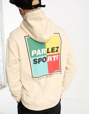 Parlez riviera hoodie in beige Exclusive to ASOS | ASOS