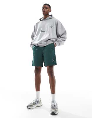 Shop Parlez Seward Drawstring Panel Shorts In Green