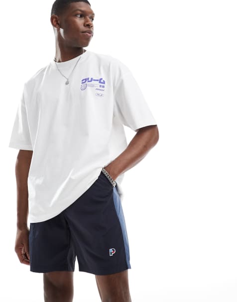 Parlez Seward drawstring panel shorts in navy - view 1