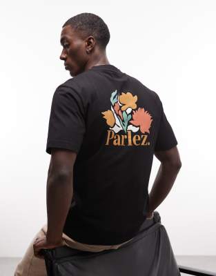 Parlez Short Sleeve Eldora T-shirt With Back Graphic In Black