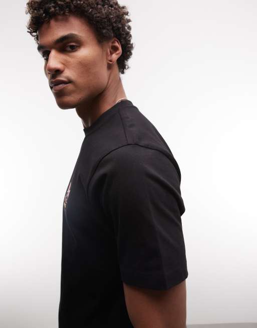 Parlez short sleeve marion t-shirt with back graphic in black, 2 of 5