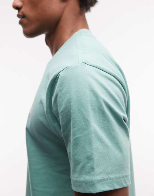 Parlez short sleeve Myer logo back print t-shirt in green, 2 of 5