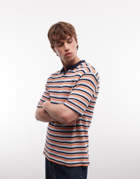 Parlez short sleeve princeton polo shirt in multi - view 1