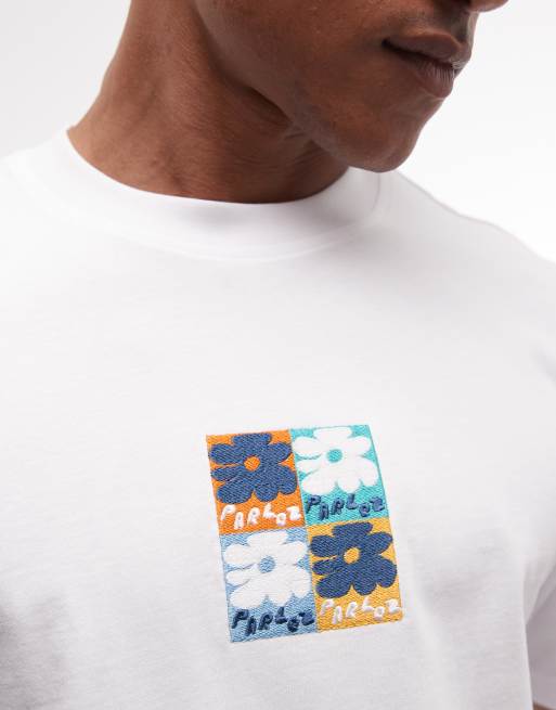 Parlez short sleeve yalaha logo t-shirt in white, 5 of 5