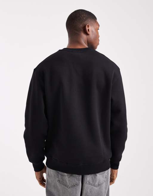 parlez - Sort sweatshirt med grafisk logo, 3 af 5