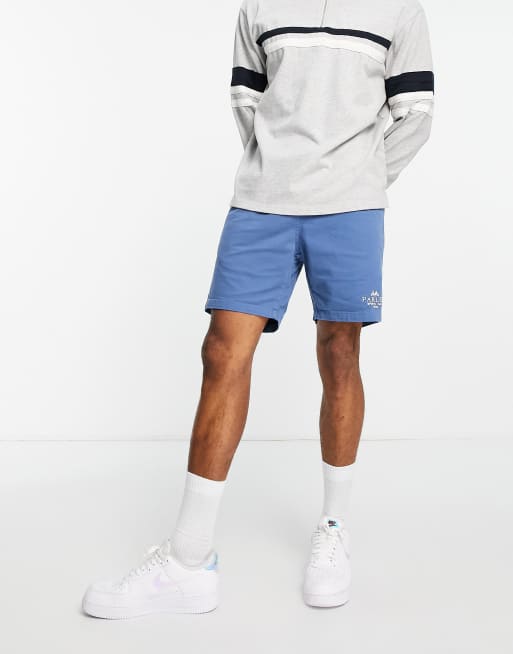 Parlez sports club woven shorts in blue, 4 of 4