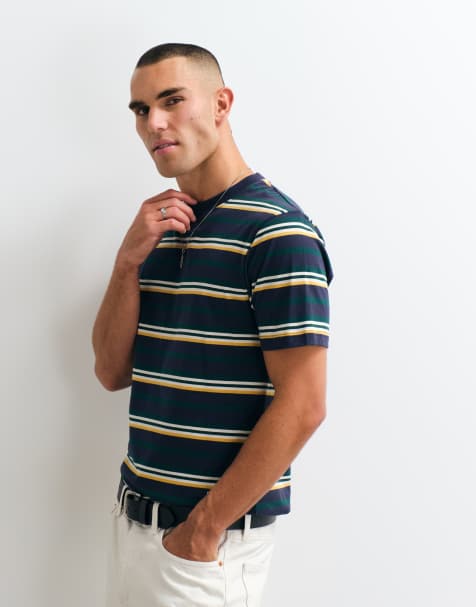 Parlez stribet T-shirt i marineblå - view 1