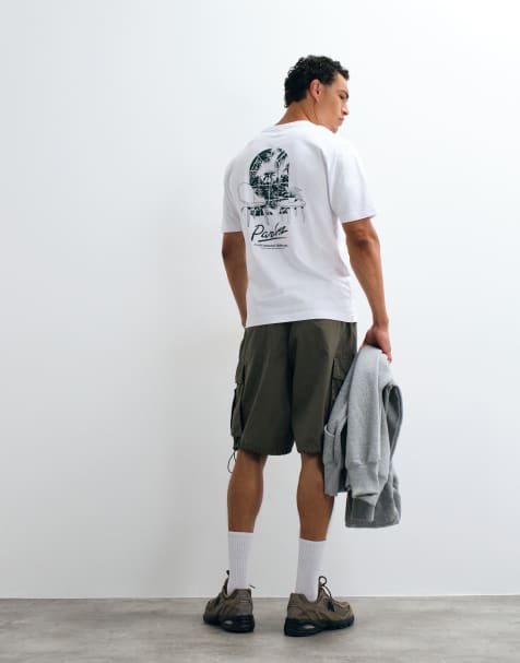 Parlez t-shirt avec imprimé graphique au dos en blanc - view 1