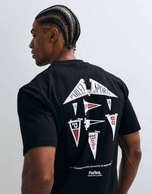 Parlez t-shirt avec imprimé graphique au dos en noir, 3 de 5