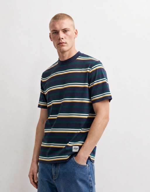 Parlez - T-shirt blu navy a righe, 9 di 10