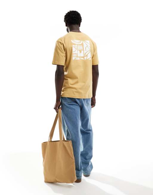 Parlez - T-shirt manches courtes avec imprimé au dos - Jaune moutarde