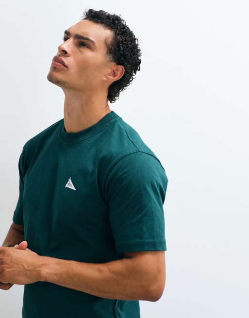 Parlez T-Shirt mit Wimpel-Flaggen-Rückengrafik in Dunkelgrün, 2 von 5