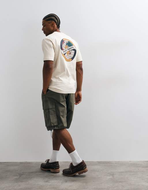 Parlez T-shirt with graphic back print in ecru, 5 of 5