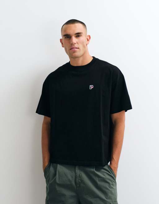 Parlez t-shirt with graphic chest print in black, 2 of 5