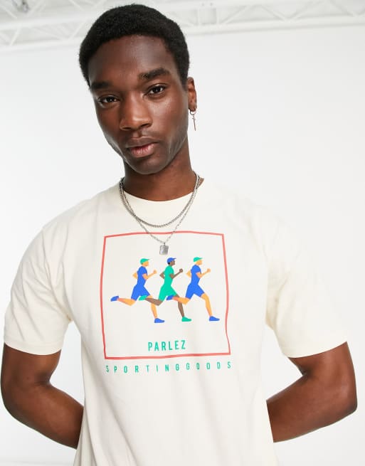 Parlez tocco t-shirt in beige