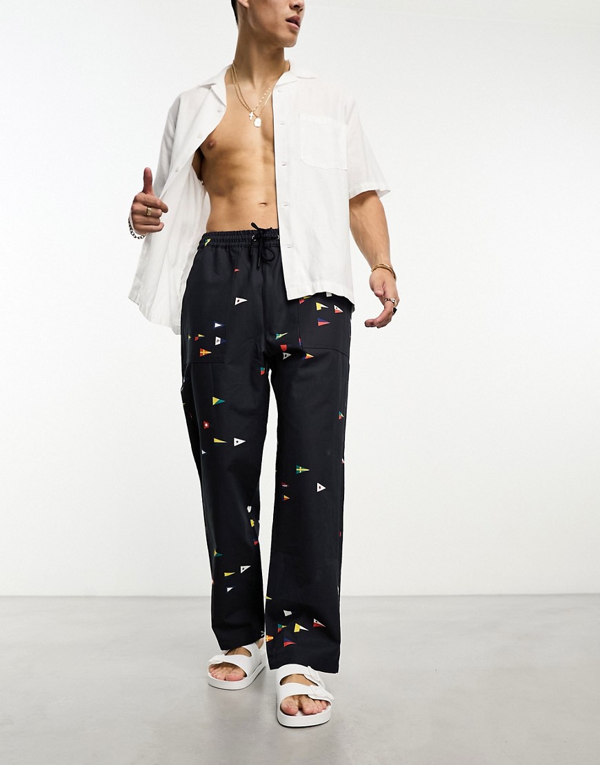 Parlez topaz surf trousers in navy