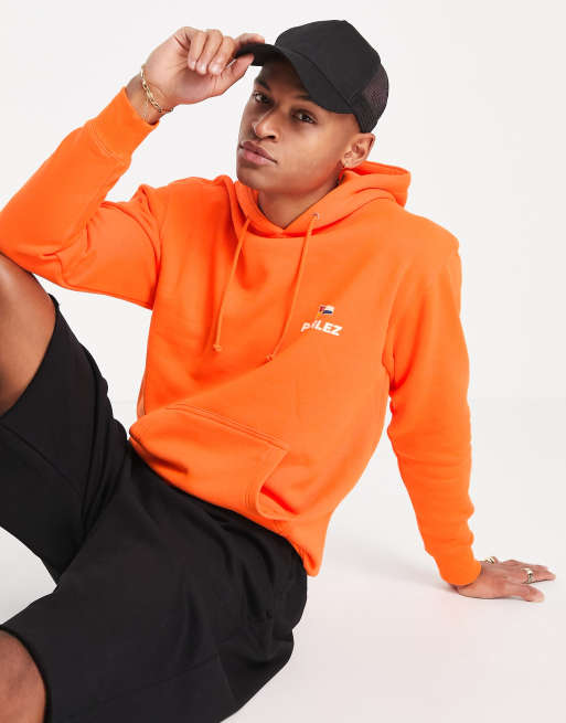 Parlez tradewinds backprint hoodie in orange