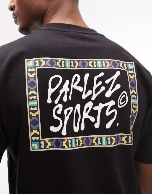 Parlez – Tribe – Svart t-shirt med grafiskt tryck baktill, 5 av 5