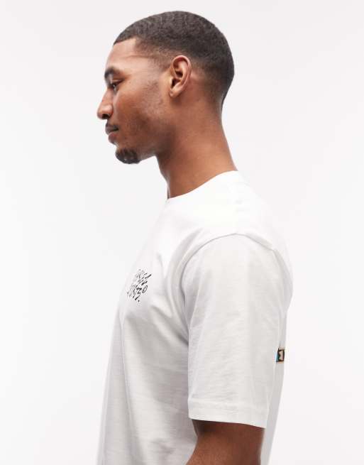 Parlez – Tribe – T-Shirt in Weiß mit Grafikprint auf dem Rücken, 4 von 5