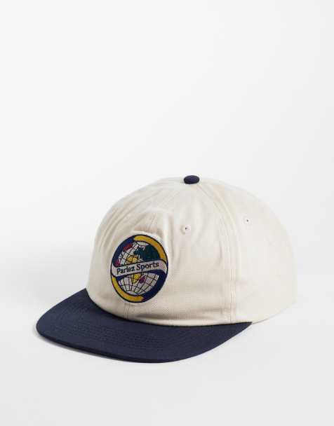 Parlez Upton 6 panel contrast peak cap in mutli - view 1