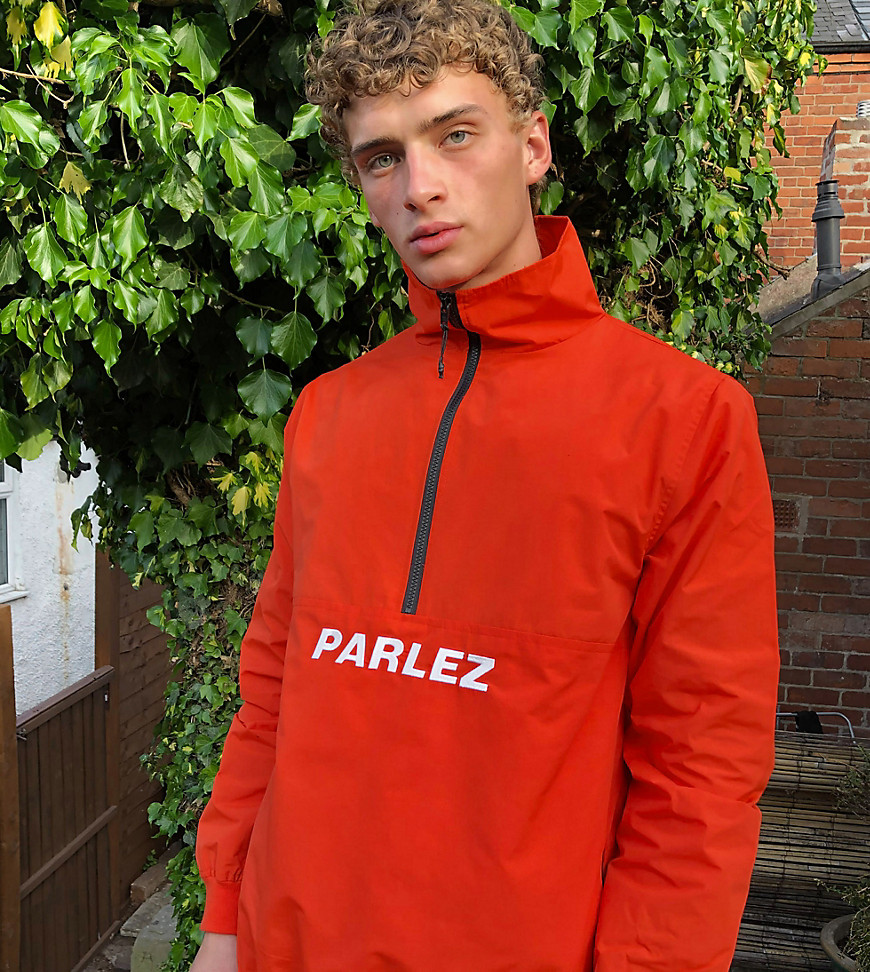 Parlez - Vanguard - Jacket in koraalrood, exclusief bij ASOS-Oranje