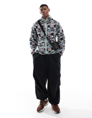 PARLEZ VASSAR ZIP THROUGH PRINTED FLEECE 