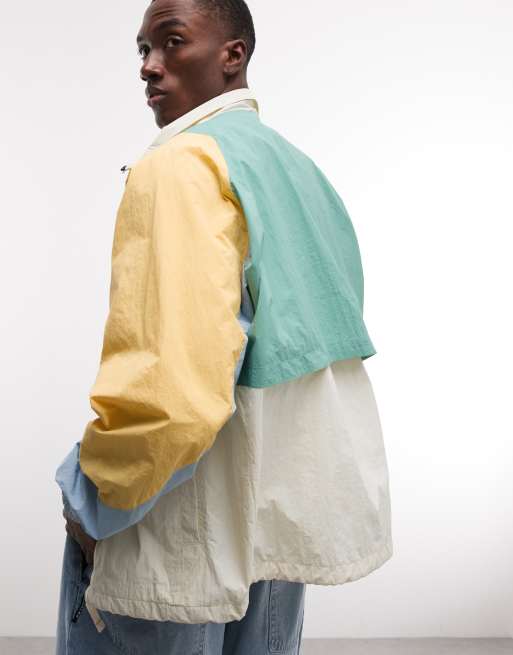 Parlez - Veste de survêtement color block à fermeture éclair et col cheminée - Multicolore, 3 de 5